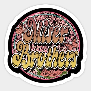 Graphic Proud Miser Name Flower Birthday 70s 80s 90s Vintage Styles Sticker